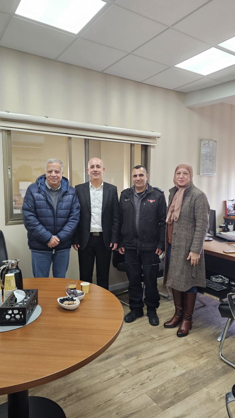 جلسة عمل بين كلية القاسمي والاطفاء والانقاذ.